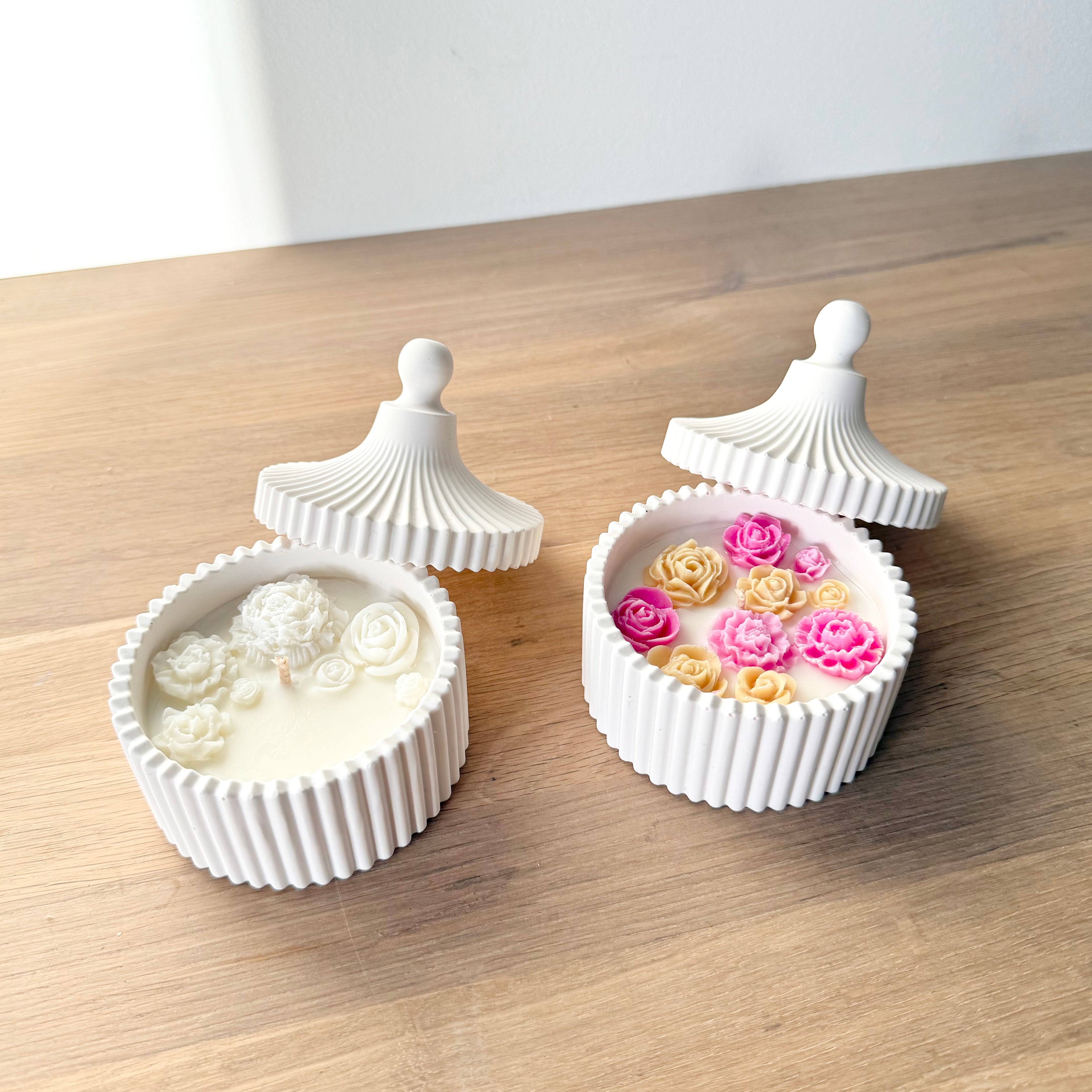 Bougie "Ibiza" Rose - Cire de soja