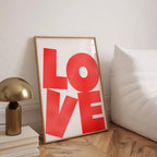 Affiche Love - Papier 320g/m²