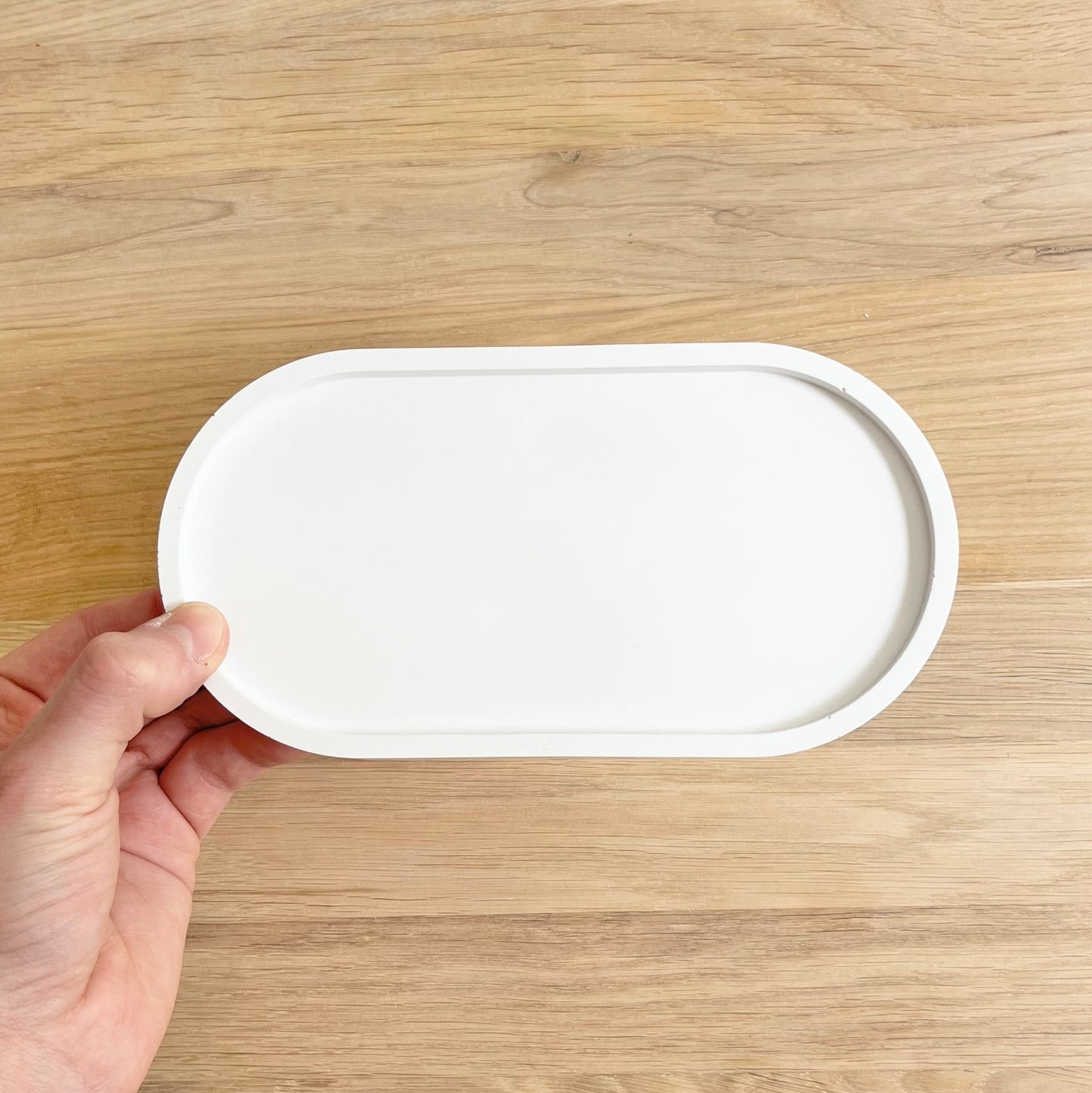 Plateau "Matt" Rose/Beige - Céramique