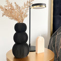 Vase "Neo" Blanc - Amidon de maïs/bois recyclé