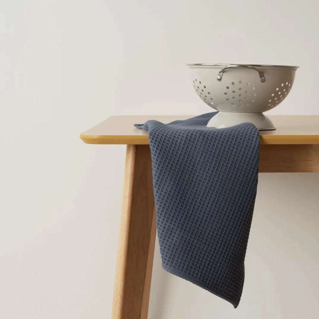 Torchon de cuisine gaufré Blanc - 100% coton