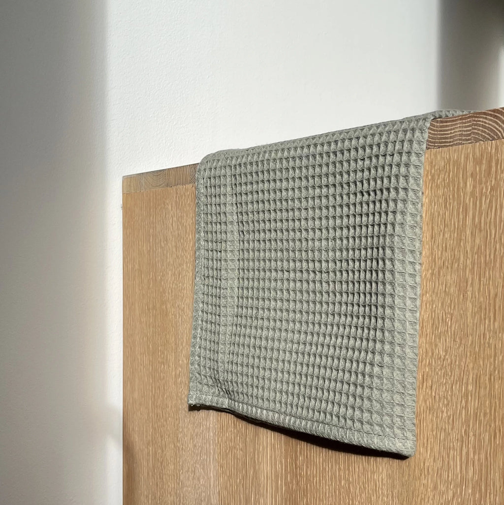 Torchon de cuisine gaufré Blanc - 100% coton