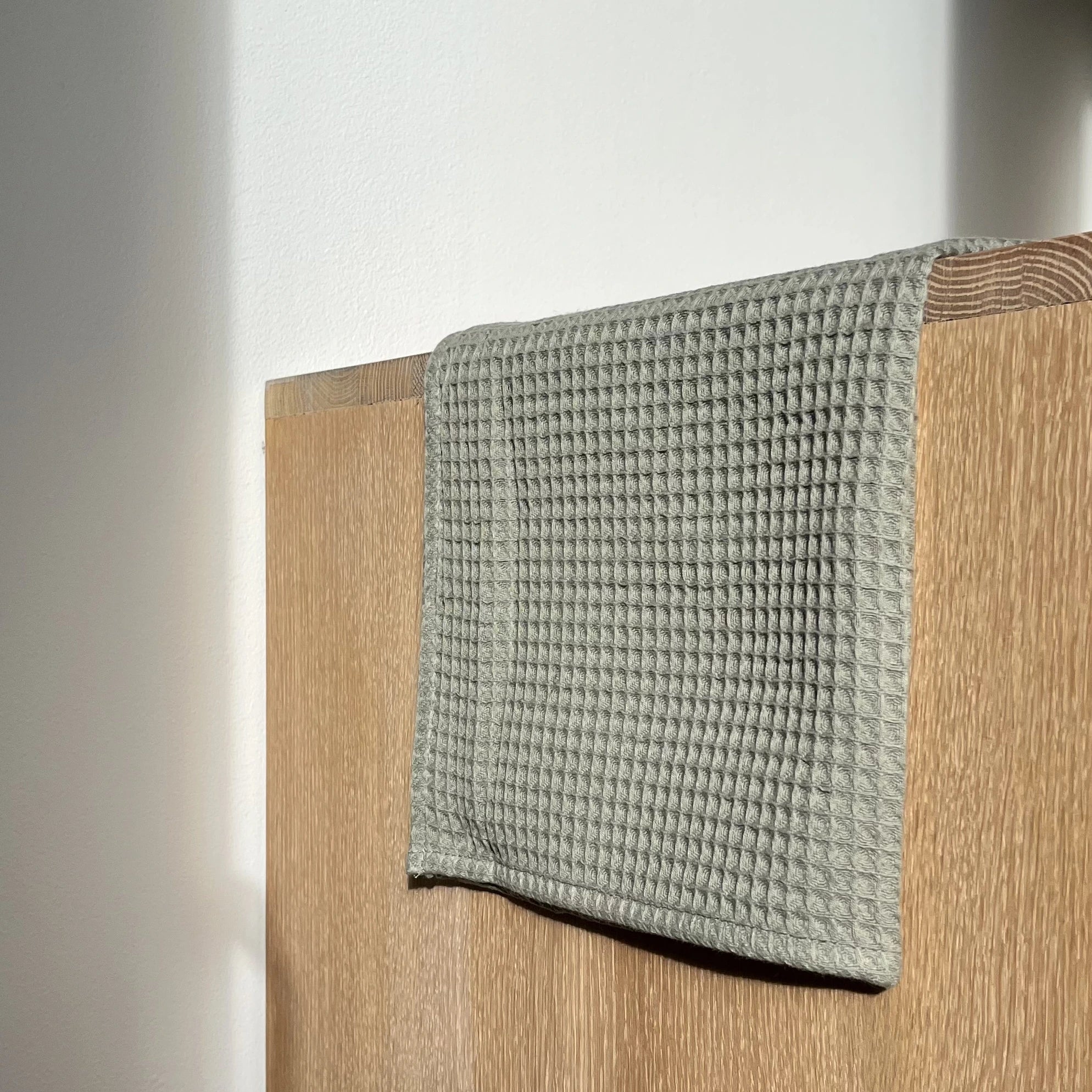 Torchon de cuisine gaufré Blanc - 100% coton