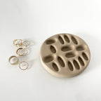 Support à bagues "Lulu" Moka - Résine acrylique