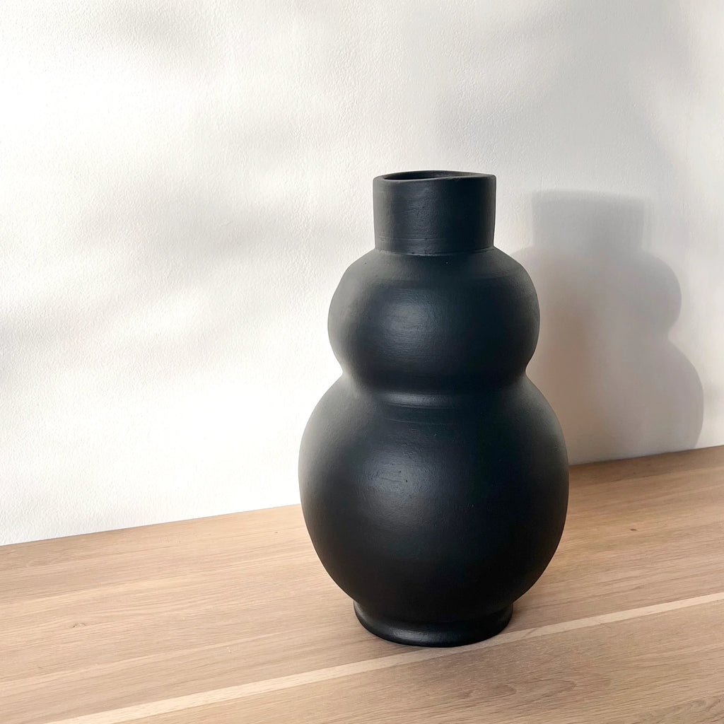 Vase "Bilbo" Noir - Céramique
