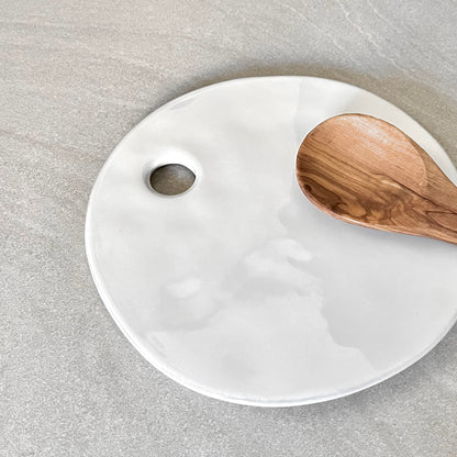 Planche de service rond "Saveria" - Grès fin