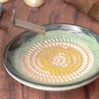 Assiette râpe "Caly" Noir et Blanc - Céramique